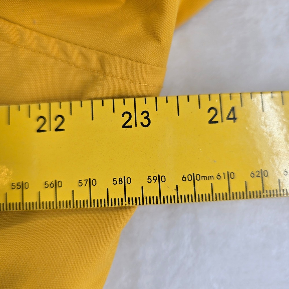 Eddie Bauer Rain Jacket Womens XL Weatheredge Hooded Parka Yellow Coat - Picture 6 of 10
